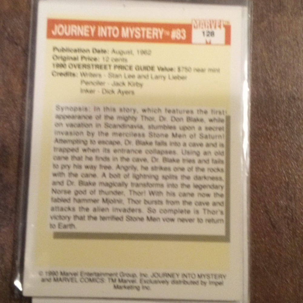 Marvel Trading Card - Picture 2 of 4